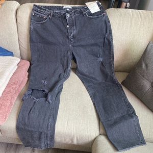 NWT black curve love dad jeans from Abercrombie & fitch